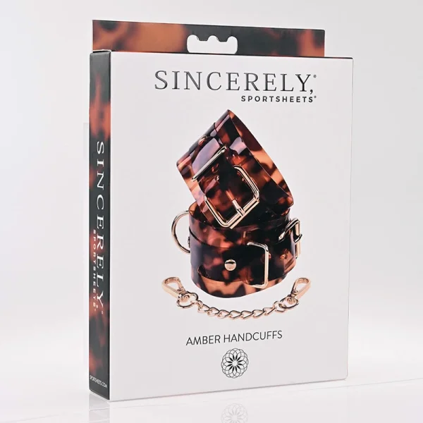 Sincerely Amber Hand Cuffs By Sportsheets