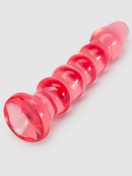 Doc Johnson Crystal Jellies Ribbed Anal Starter Dildo 5 Inch