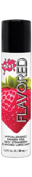 Wet Flavored Sexy Strawberry Water-Based Lube | 3oz