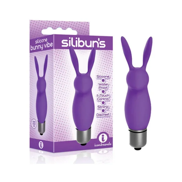 The 9's Silicone Bunny Bullet Purple — image 5 of 6
