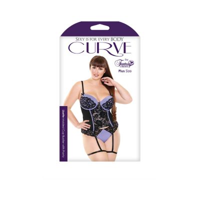 Lisette Molded Cup Bustier With Panty 1x 2x Periwinkle