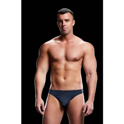 Baci Low Rise Open Back Brief Navy L xl