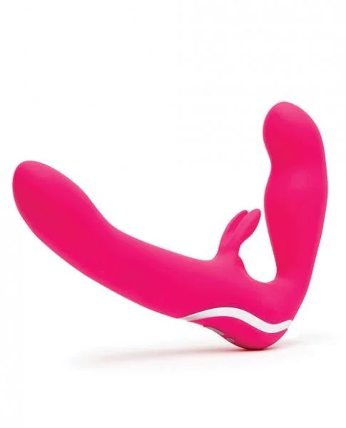 Happy Rabbit Strapless Strap On Vibrating Pink — image 5 of 8