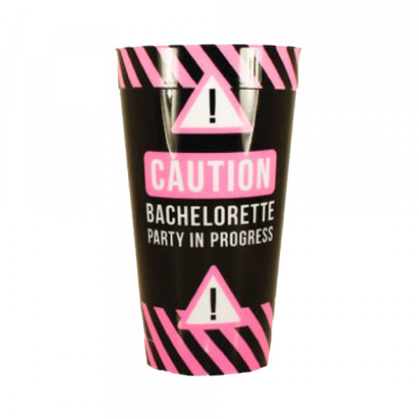 Caution Bachelorette Party Plastic Cup