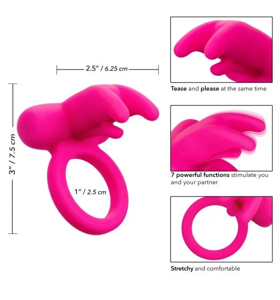 Silicone Rechargeable Triple Clit Flicker