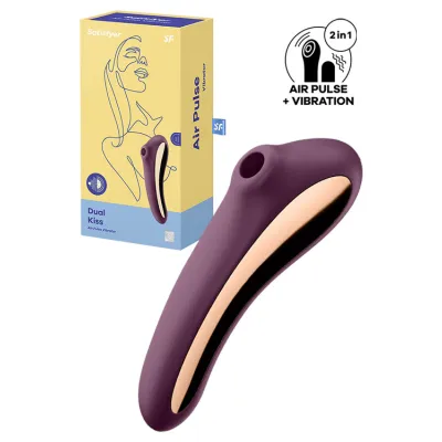 Satisfyer Dual Kiss Air Pulse Clitoral and G Spot Vibrator