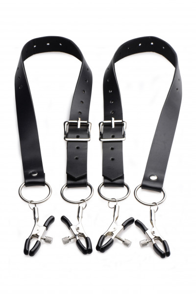Labia Spreader Straps With Clamps