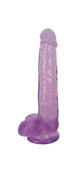 Lollicock - 8" Slim Stick With Balls - Grape Ice
