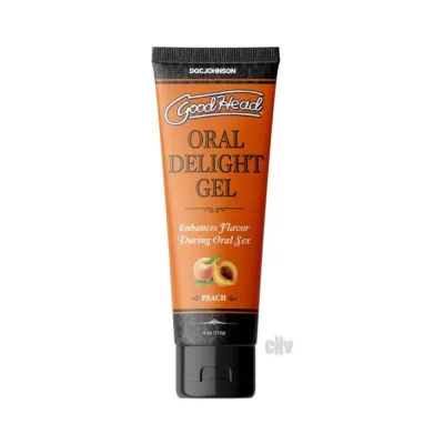 Goodhead Oral Delight Gel Peach Bulk 4 Oz