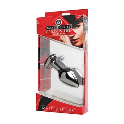 Crimson Tied Scarlet Heart Jewel Anal Plug 3 25 Inches