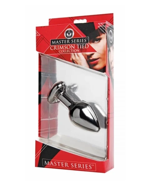 Crimson Tied Scarlet Heart Jewel Anal Plug - 3.25 Inches