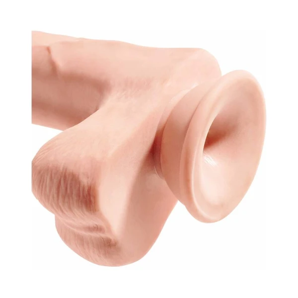 King Cock Triple Density 12 inches Dildo with Balls Beige