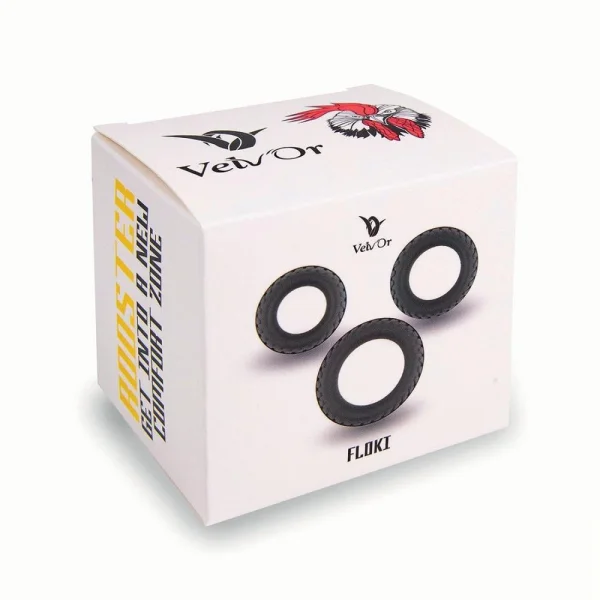 Velv'Or Rooster Floki Silicone Cock Rings (3 Sizes) — image 8 of 12