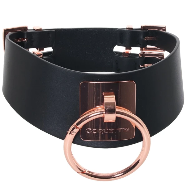 Vegan Leather Collar in Black