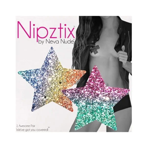 Neva Nude Pasty Starry Nights Glitter Multicolor