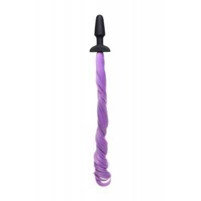 Pony Tail Anal Plug Purple Purple