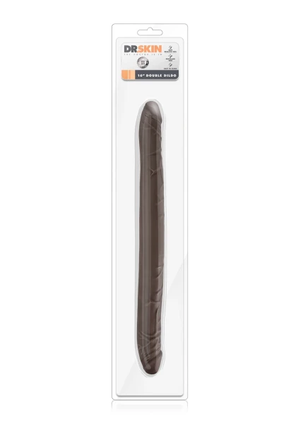 Dr. Skin - 16 Inch Double Dildo - Chocolate