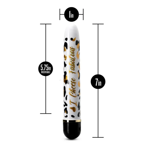 The Collection - I Choose Fabulous Slimline Vibrator - Black