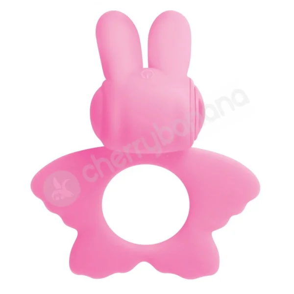 Adam & Eve Pink Silicone Butterfly Couples Ring