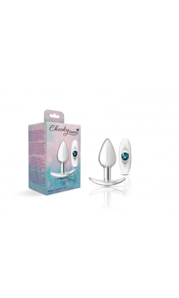 Cheeky Charms Silver Metal Butt Plug with Interchangeable Anchor