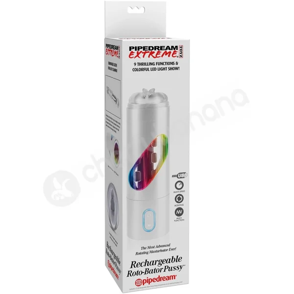 Pipedream Extreme Toyz Rechargeable Roto-Bator Pussy Stroker