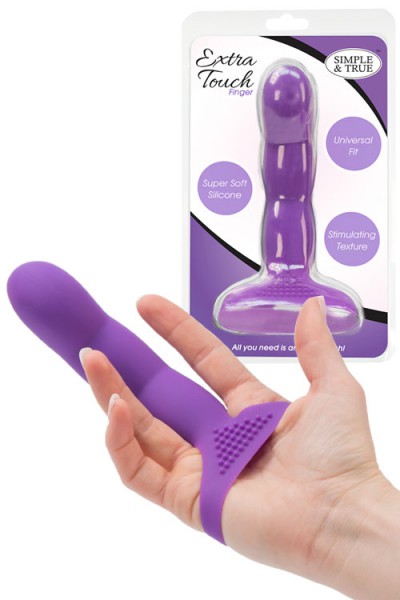 BMS Simple & True Silicone Textured Finger Dong