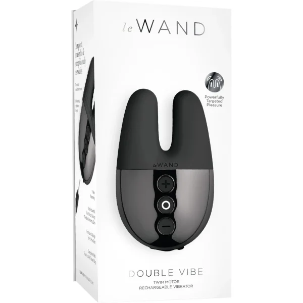 Le Wand Chrome Double Motor Vibrator - Black