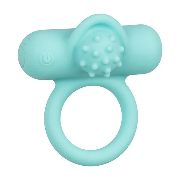 CalExotics Silicone Rechargeable Nubby Lovers Delight Vibrating Penis Ring