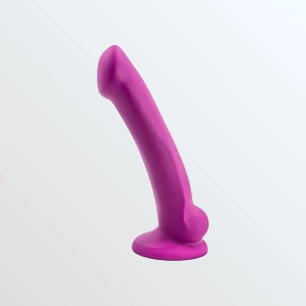 Avant D9 Ergo Mini Silicone Suction Cup Dildo by Blush - Violet