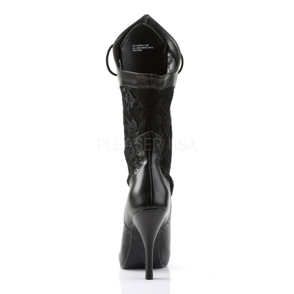 VICTORIAN-116X - 5" Heel, 1/2" Hidden PF, Wide Width/Shaft, Calf High Boot — image 4 of 4