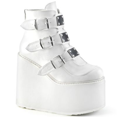 5 1 2 inches PF Ankle Boot w 3 Buckle Straps Back Zip