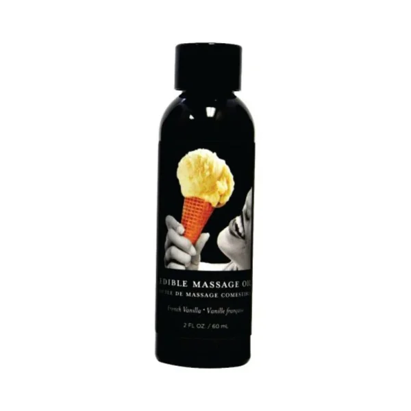 Earthly Body Edible Massage Oil Vanilla 2oz