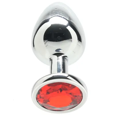 Ouch Red Round Gem Plug