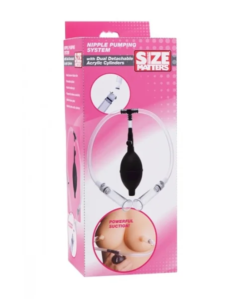 Nipple Pumping System With Dual Detachable Acrylic Cylinders