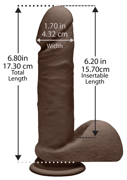 The D - Perfect D 7" Suction Cup Dildo by Doc Johnson - Vanilla