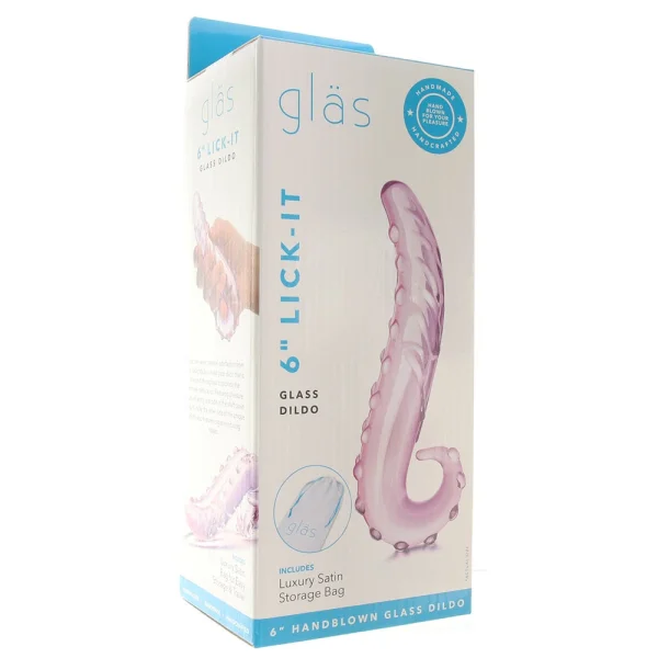 Gläs Lick-it Glass Dildo - Pink
