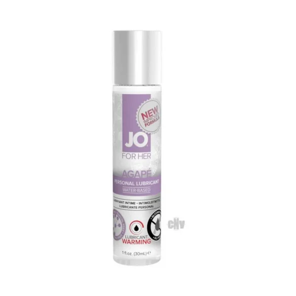 Jo Agape Lube Warming 1oz 12/disp