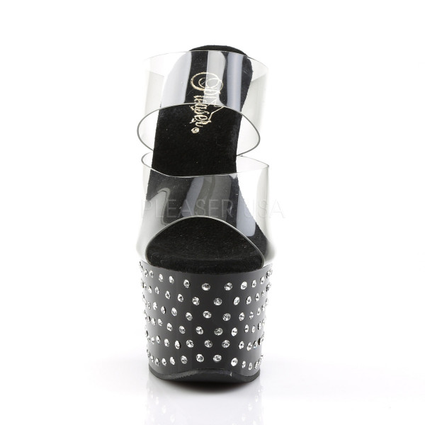 STARDUST-702 - 7" Rhinestone Studded Platform Slide — image 6 of 8