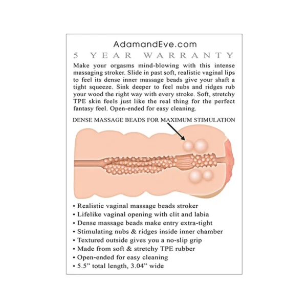 A&e Adam's Tight Stroker With Massage Beads — image 8 of 9