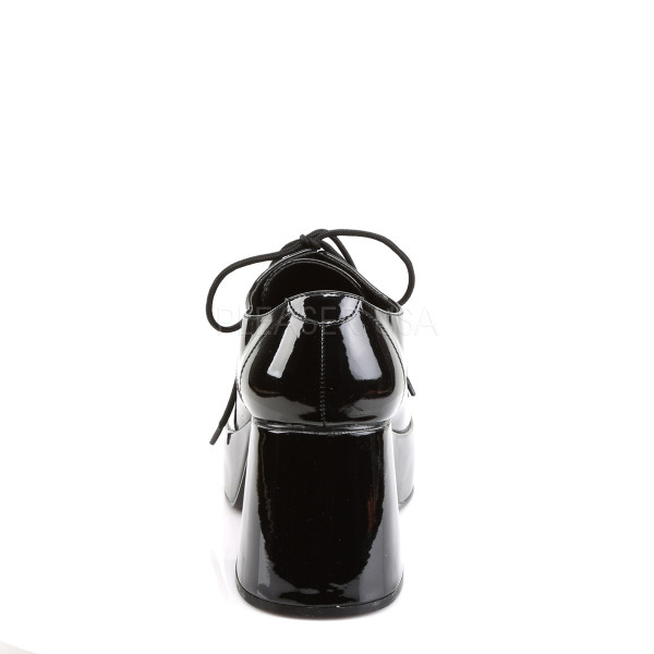 JAZZ-02 - 3 1/2" Heel MEN BLACK PAT DISCO Platform SHOES — image 4 of 4