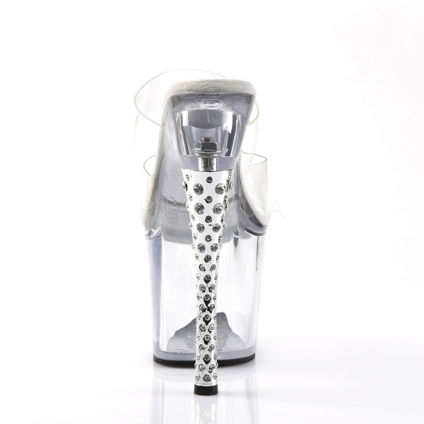 DIAMOND-702 - 7" Rhinestone Imbedded Heel Platform Slide — image 4 of 4