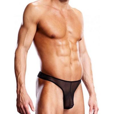 Pro mesh Thong Black Sm