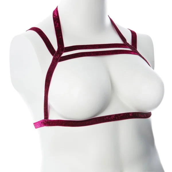 Gender Fluid Sugar Coated Harness - Large-xxlarge  - Raspberry