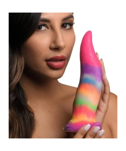 Creature Cocks - Unicorn Kiss Tongue Glow In The Dark Silicone Dildo — image 5 of 11