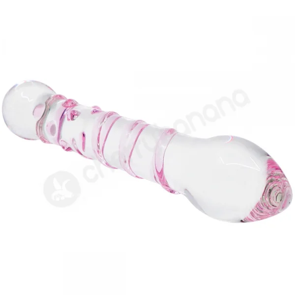Crystal Pleasures Glass Spiral Pleasure Double Dildo