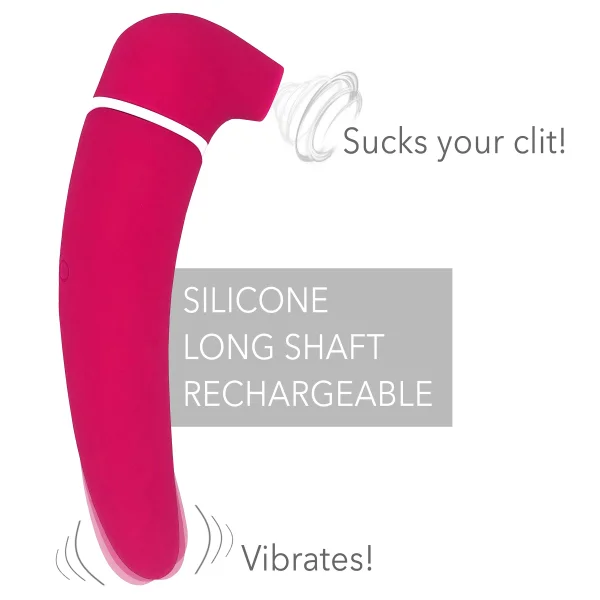 Dual-Ended Premium Clit Sucker & G-Spot Vibrator