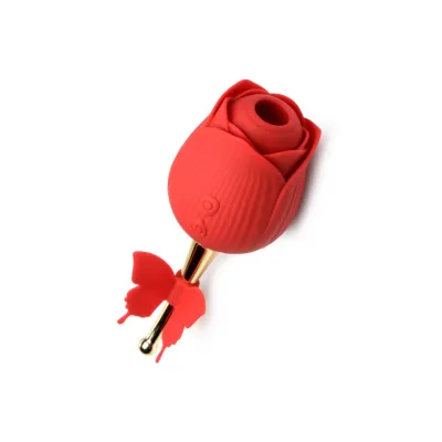 Bloomgasm Flutter Rose Sucking Rose With Butterfly Teaser Red