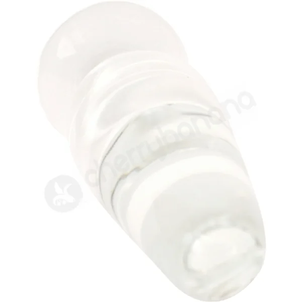 Crystal Spires Clear Smooth Butt Plug