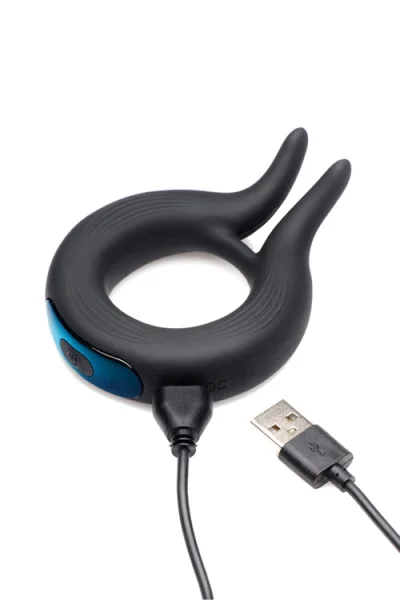Trinity 4 Men 10X Cock Viper - 3.7" Dual Stim Silicone Cock Ring