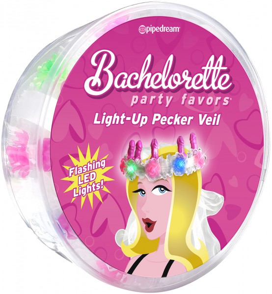 Bachelorette Party Favors Light-Up Pecker Veil